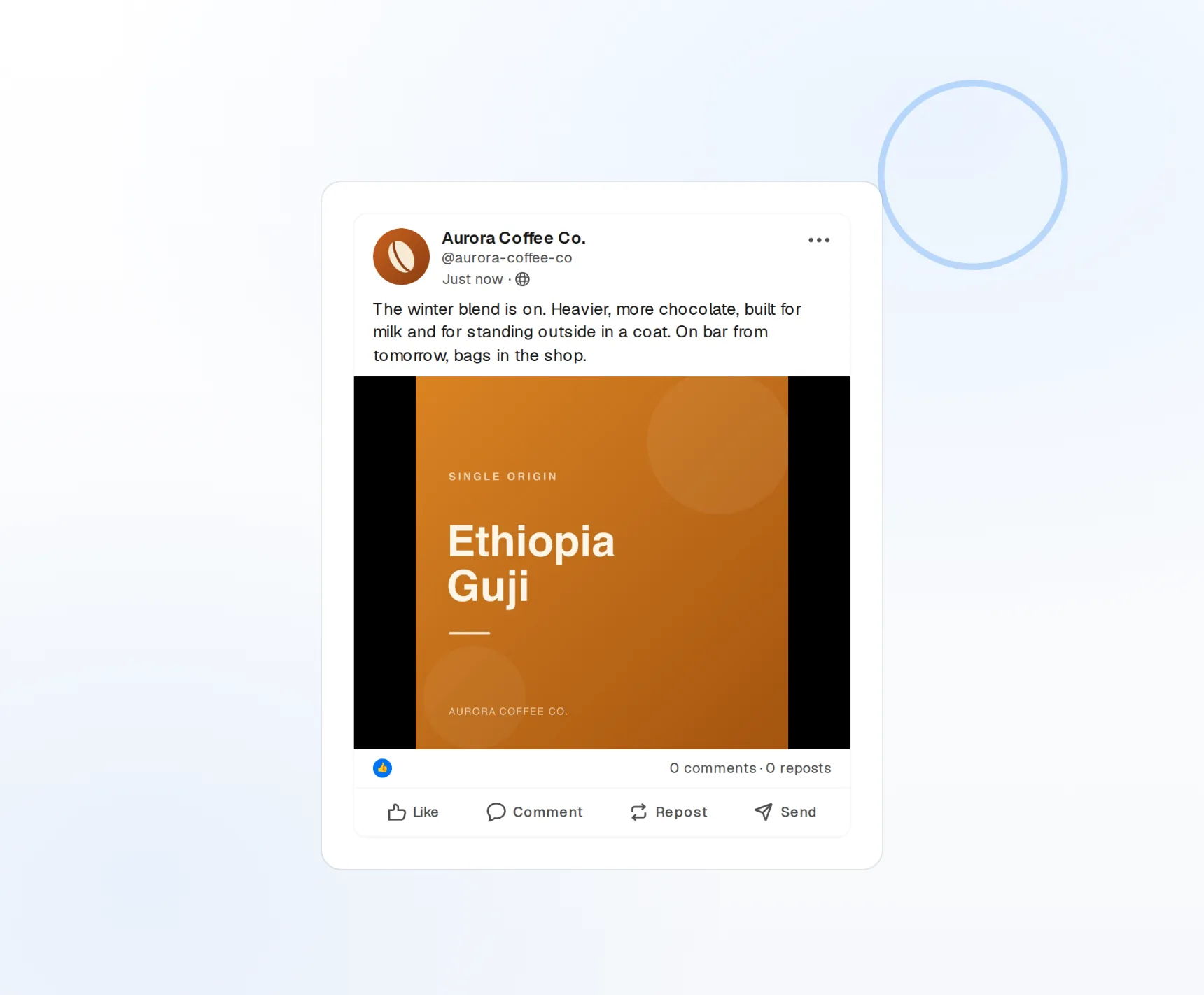 A post previewed exactly as LinkedIn will render it, before it publishes