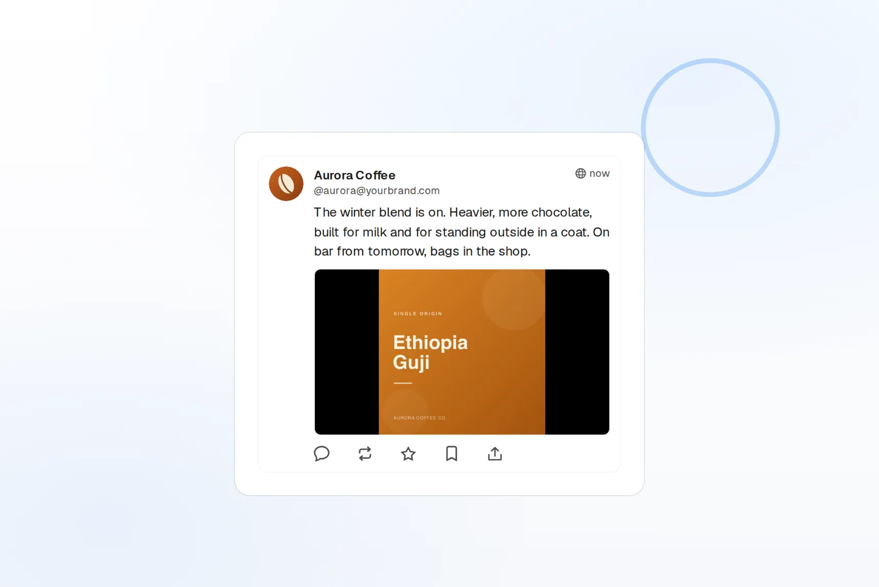 A post previewed exactly as Mastodon will render it, before it publishes