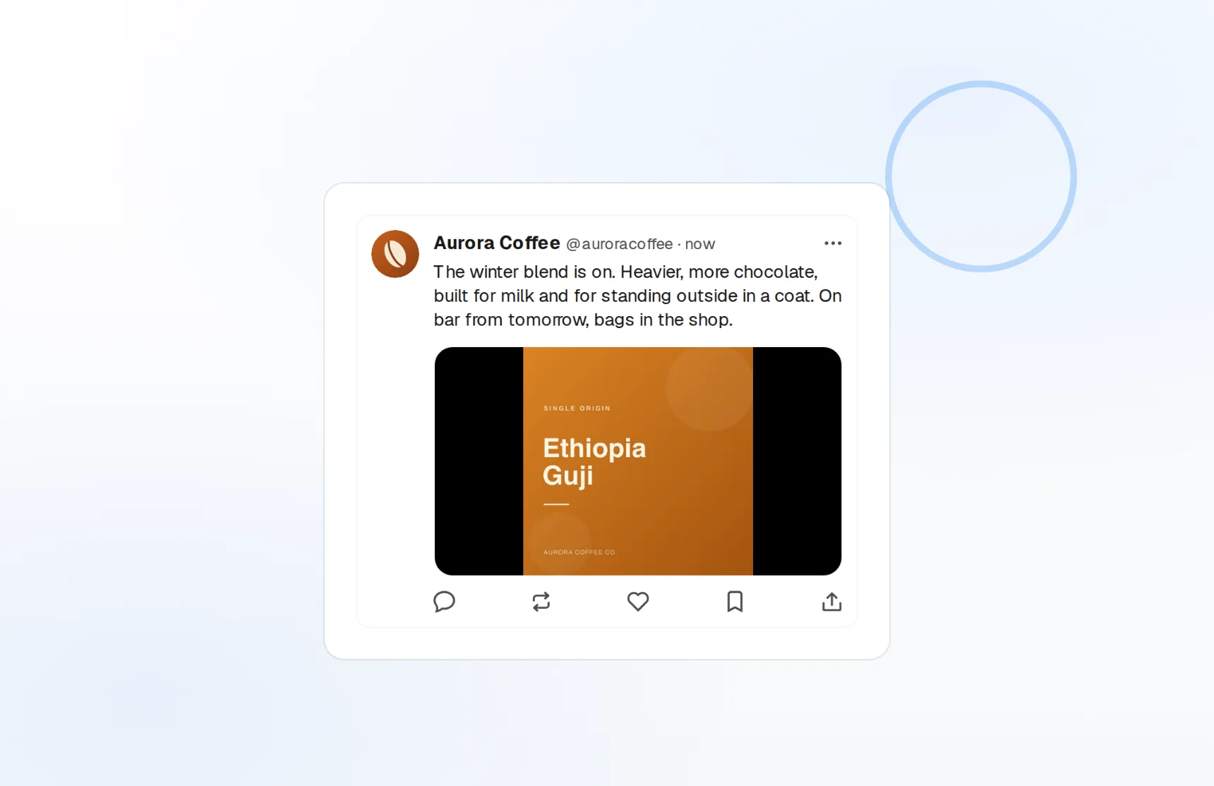 A post previewed exactly as X (Twitter) will render it, before it publishes